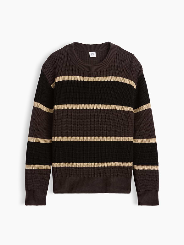 100% Cotton Relaxed Shaker Sweater