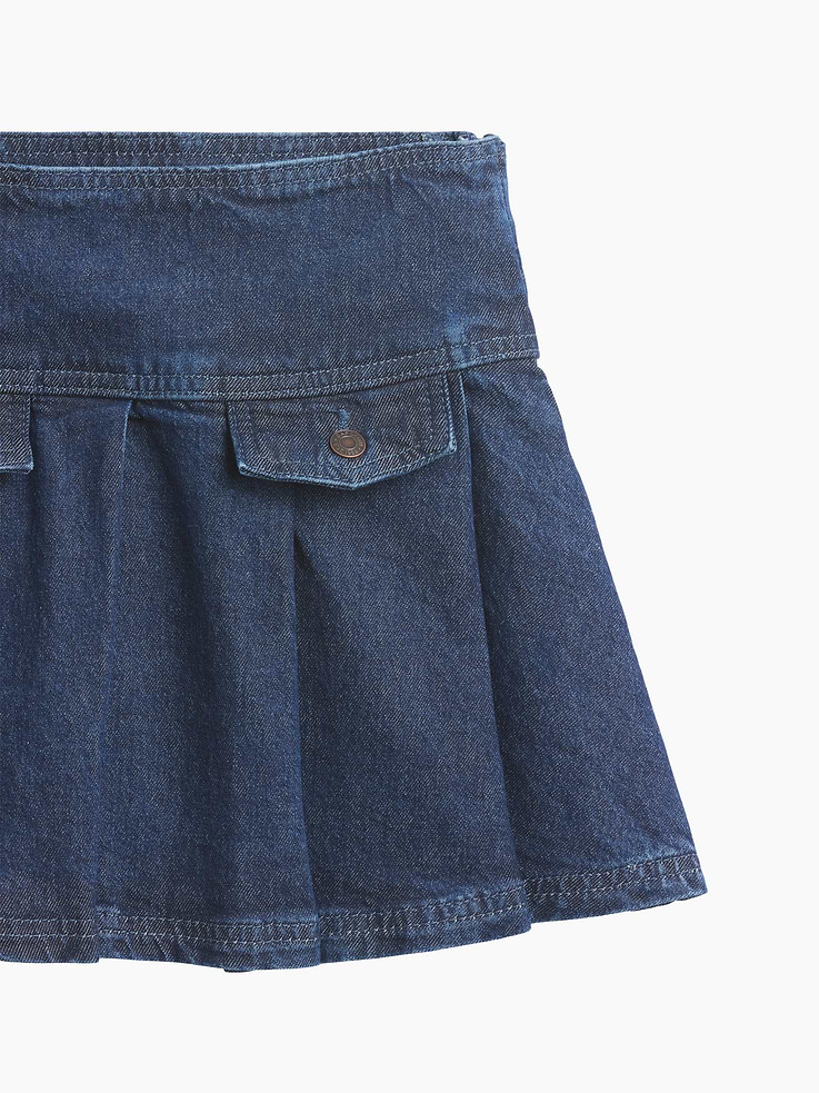 Image number 4 showing, Kids Denim Pleated Mini Skirt