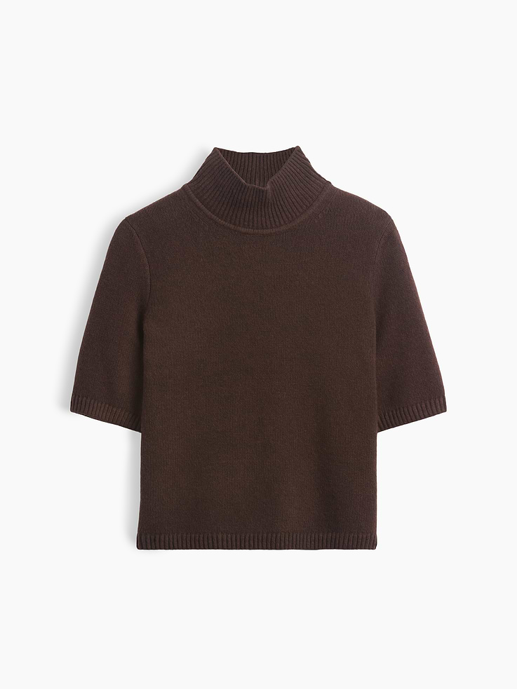 Image number 5 showing, CashSoft Mockneck Elbow-Sleeve Sweater