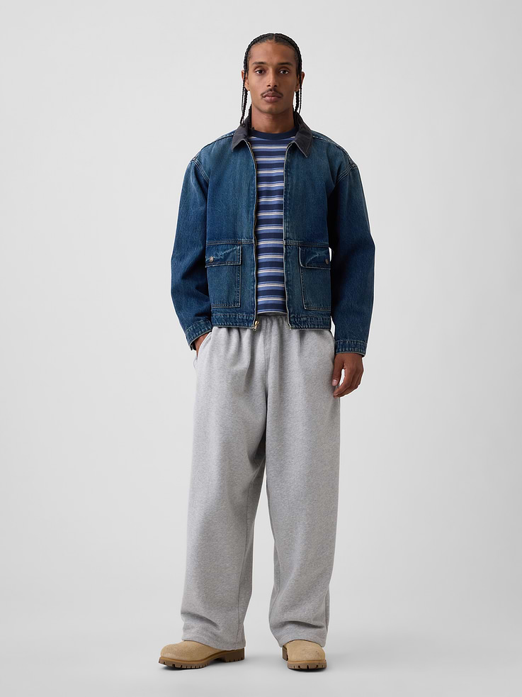 L'image numéro 4 présente Pantalon ballon en coton ouaté VintageDoux