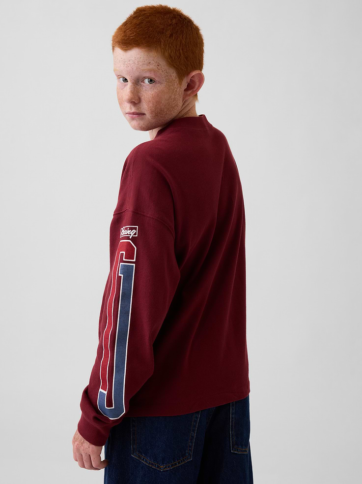 Image number 3 showing, Kids Heavyweight Oversized Graphic T-Shirt