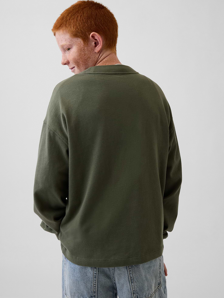Image number 3 showing, Kids Heavyweight Oversized T-Shirt