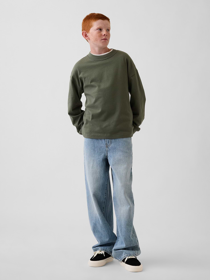 Image number 4 showing, Kids Heavyweight Oversized T-Shirt