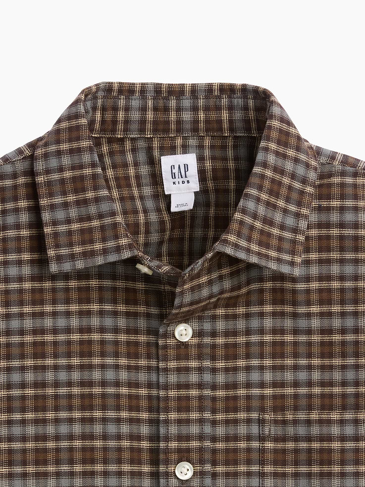 Image number 5 showing, Kids Relaxed Plaid Oxford Shirt