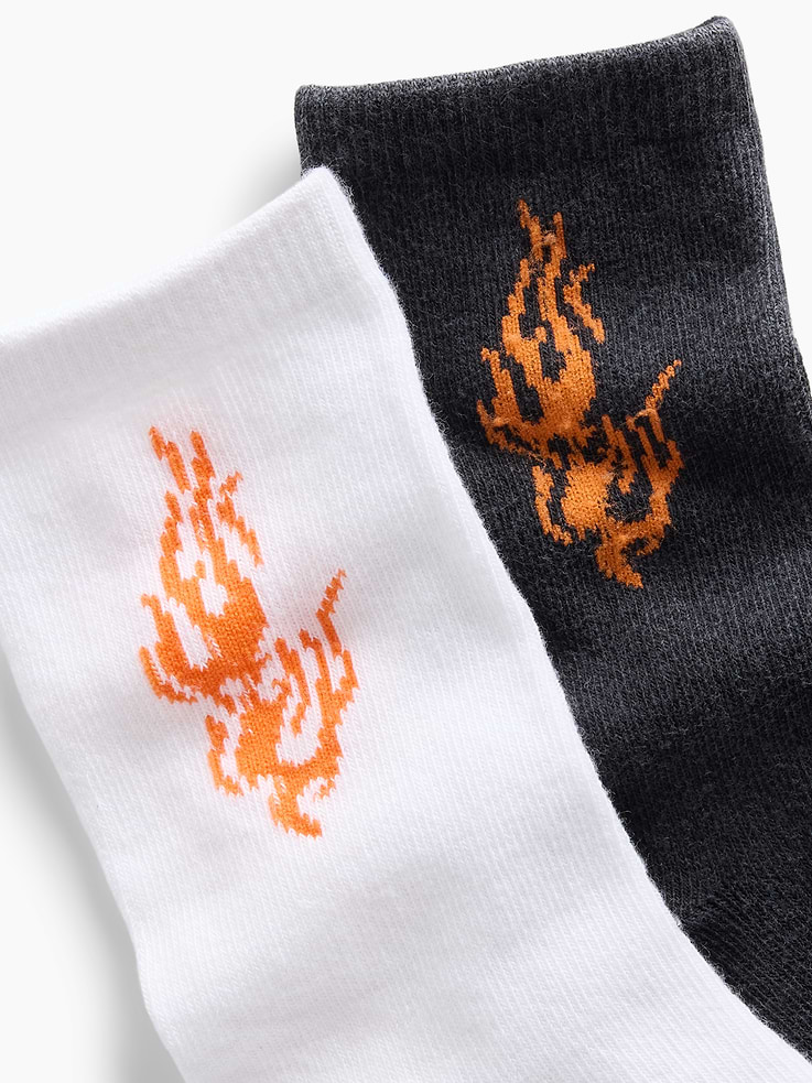 Image number 2 showing, Kids Flame Crew Socks (2-Pack)
