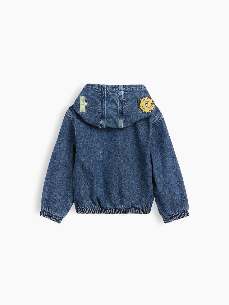 Image number 4 showing, Baby & Toddler Sesame Street Denim Hooded Jacket