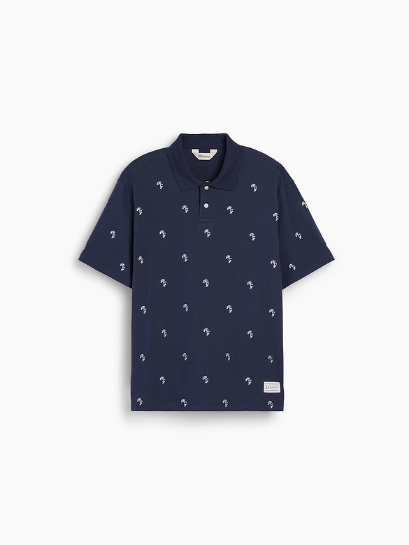 Gap × Malbon Relaxed Logo Polo Shirt