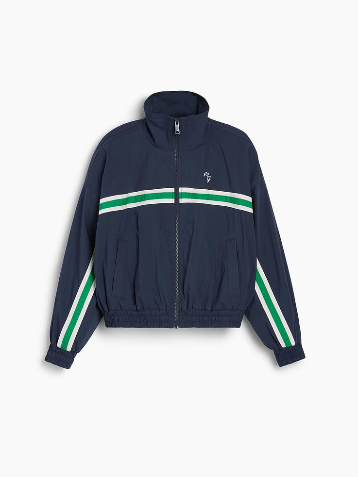 Image number 7 showing, Gap × Malbon Textured Poplin Windbreaker