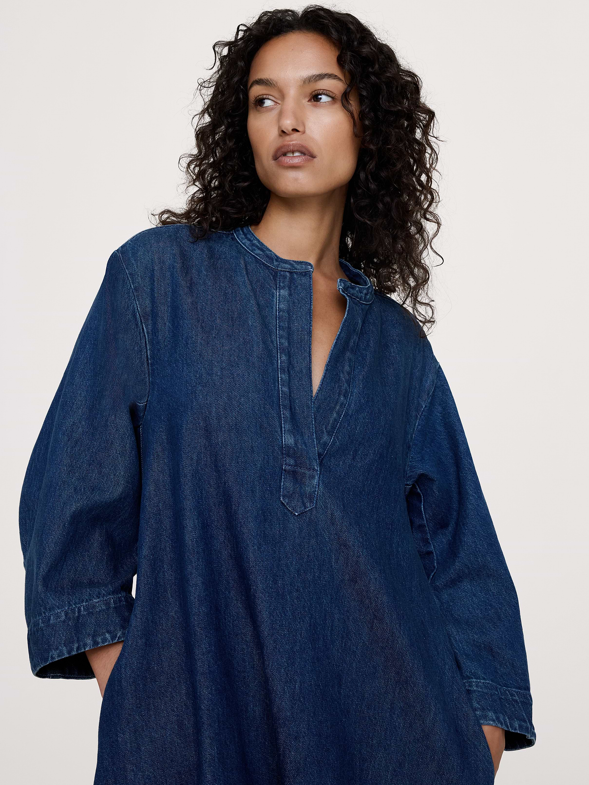Image number 4 showing, Denim Popover Shirt Dress
