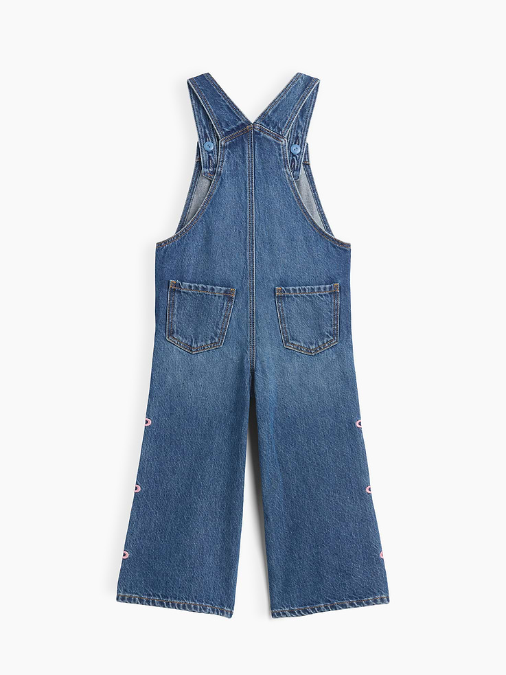 Image number 3 showing, babyGap Embroidered Denim Overalls