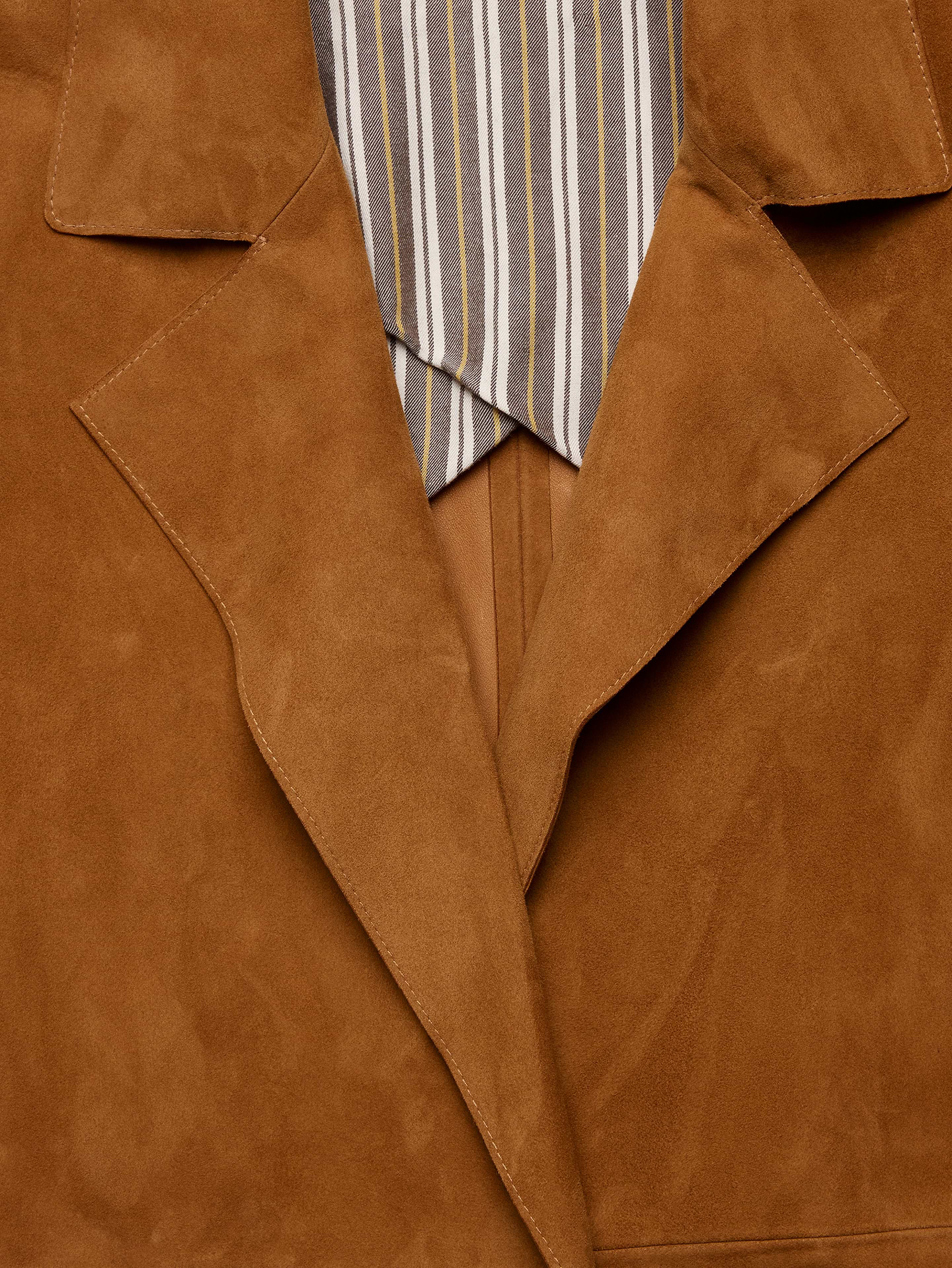Image number 6 showing, Banana Republic x La Ligne | The Suede Wrap Coat