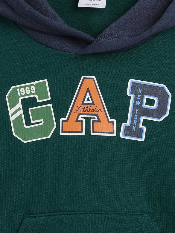 babyGap Relaxed Colorblock Logo Hoodie