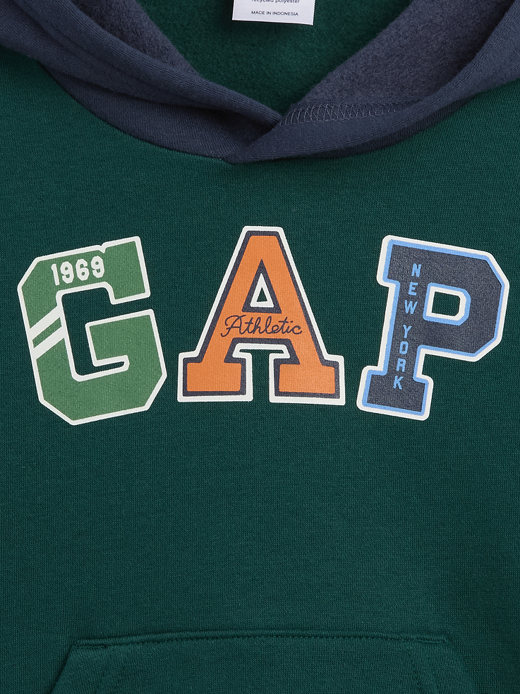 Image number 2 showing, babyGap Relaxed Colorblock Logo Hoodie