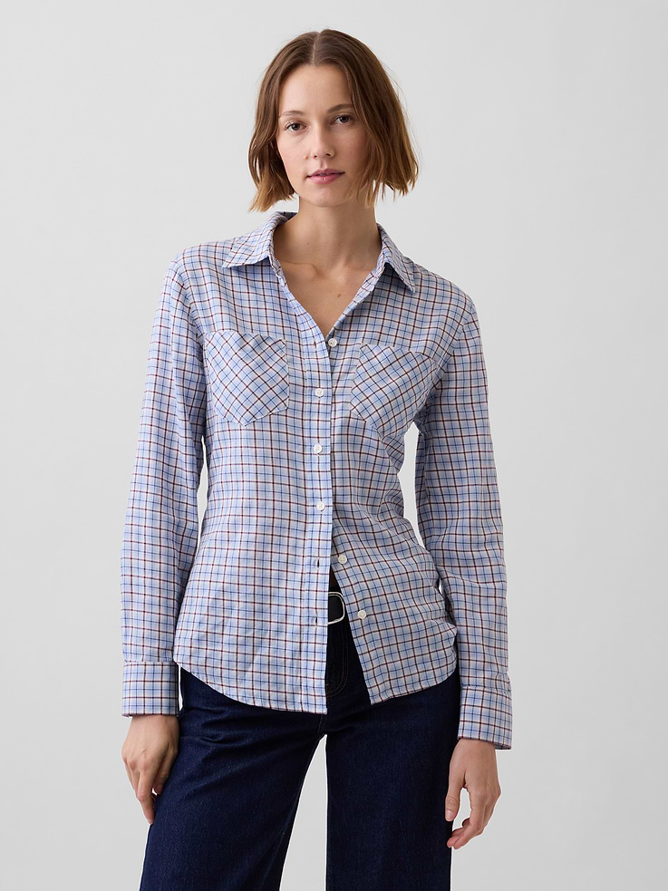 L'image numéro 1 présente Chemise western à carreaux
