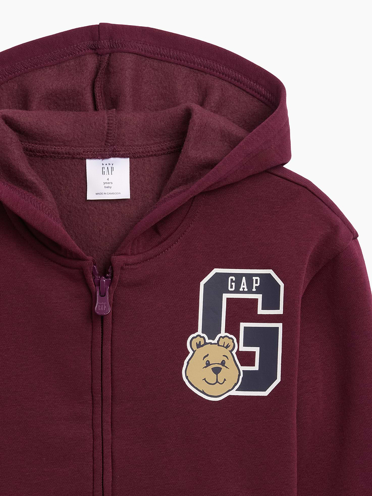 Image number 2 showing, babyGap Relaxed Brannan Bear Logo Zip Hoodie