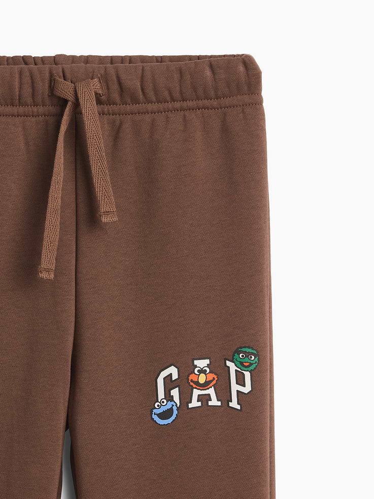 Image number 2 showing, babyGap Sesame Street Relaxed Pull-On Logo Joggers