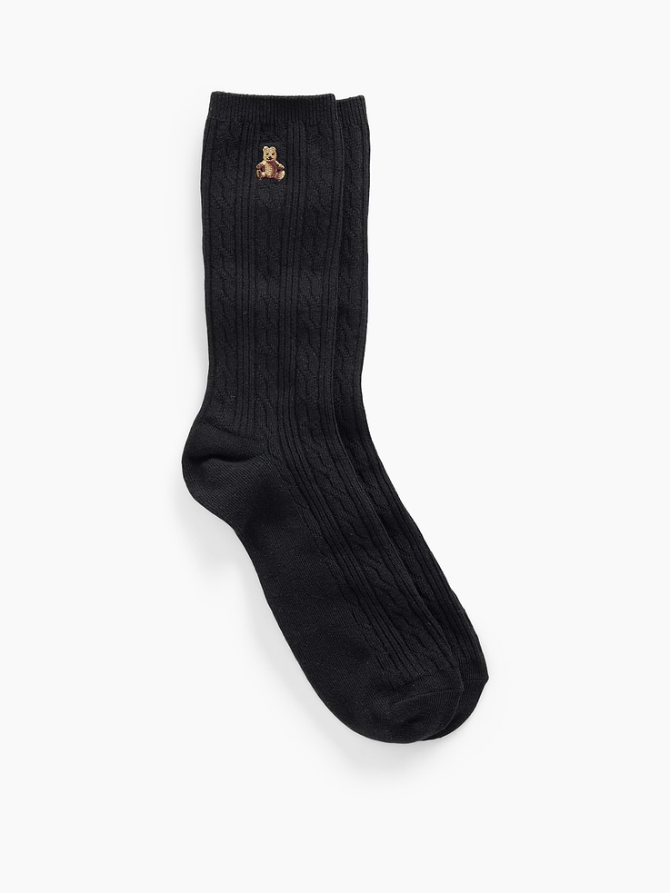 Image number 1 showing, Brannan Bear Cable-Knit Crew Socks