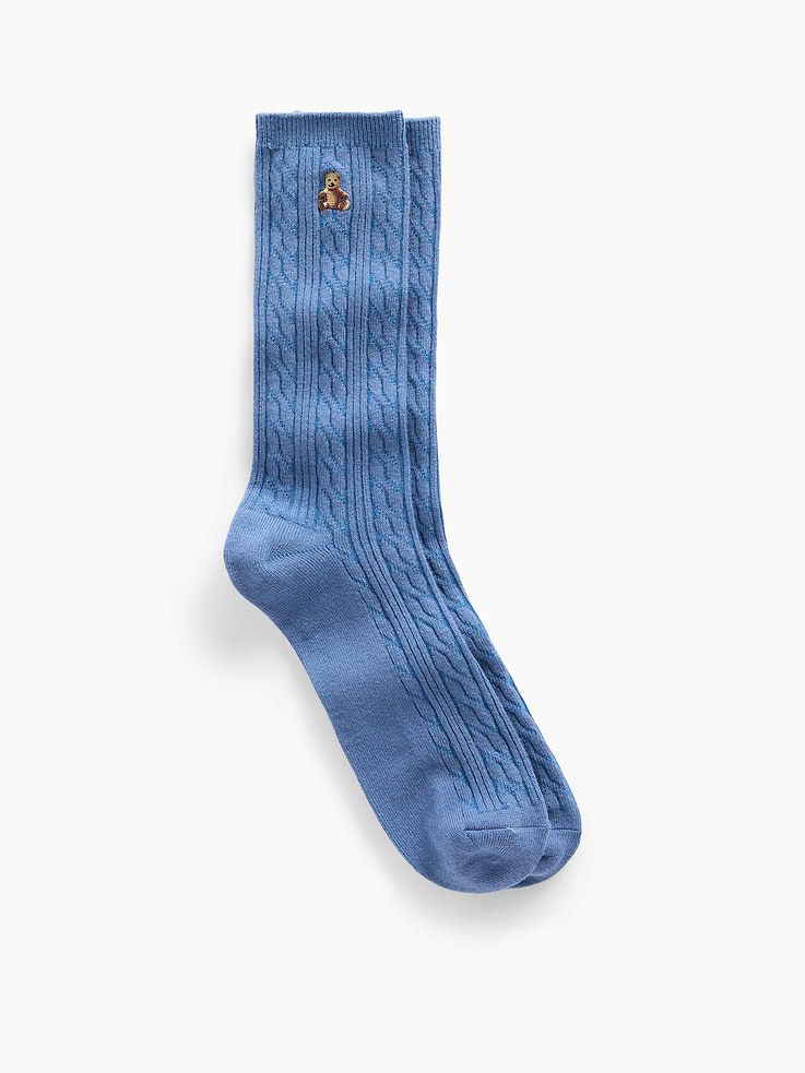 Image number 1 showing, Brannan Bear Cable-Knit Crew Socks