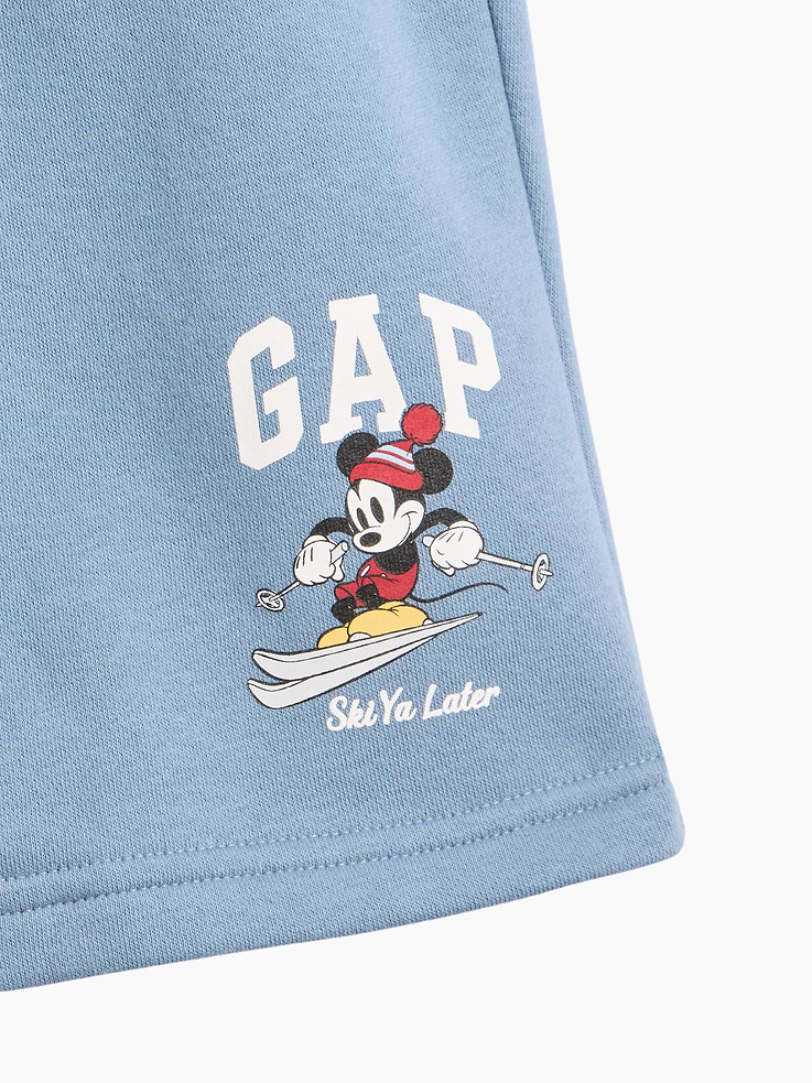 Image 2 of 3, babyGap × Disney Mickey Mouse Relaxed Pull-On Logo Shorts