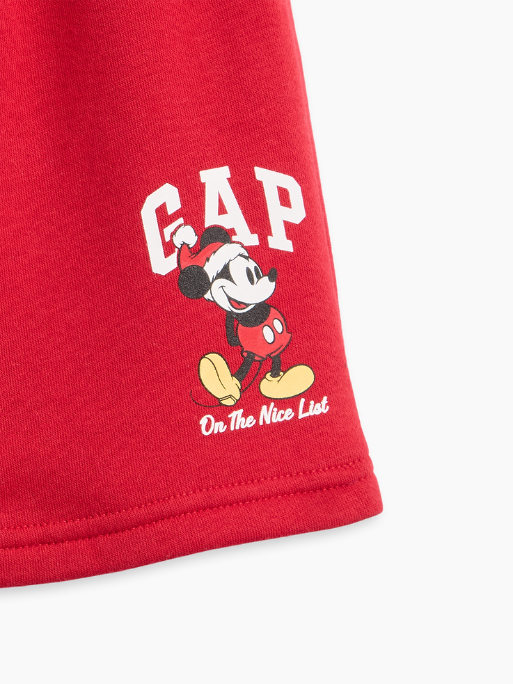 Image 2 of 3, babyGap × Disney Mickey Mouse Relaxed Pull-On Logo Shorts
