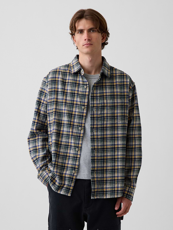 Relaxed Flannel Shirt