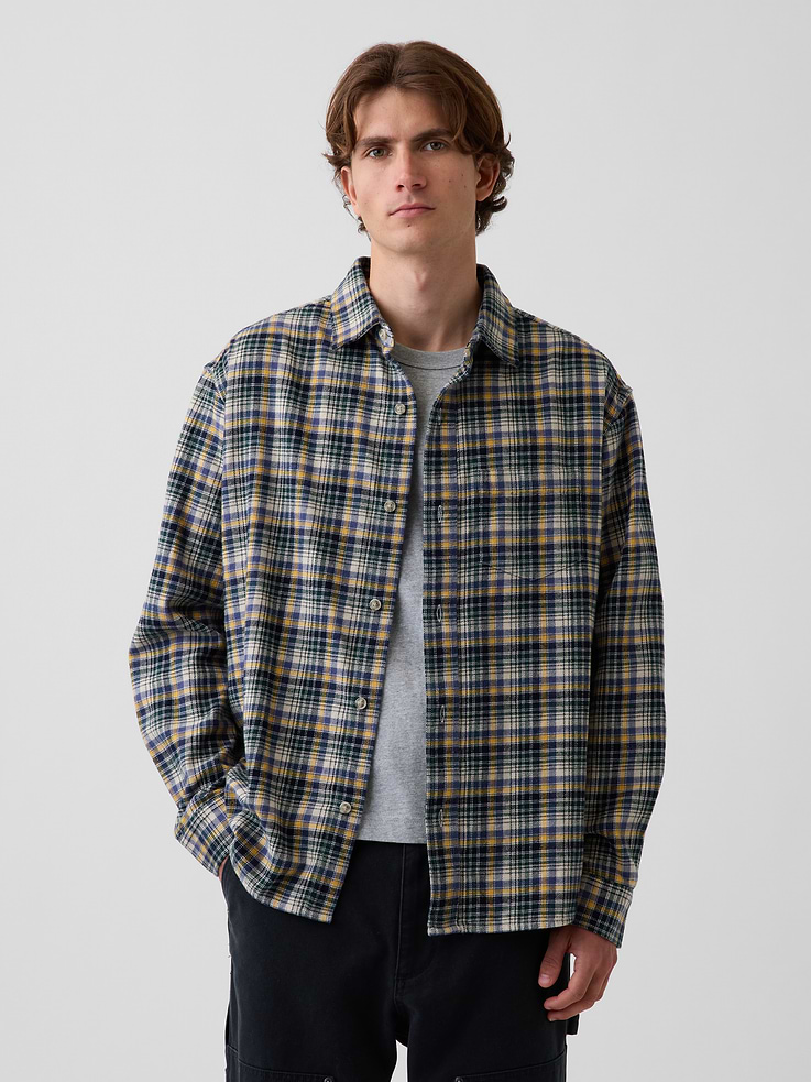Image number 1 showing, Relaxed Flannel Shirt