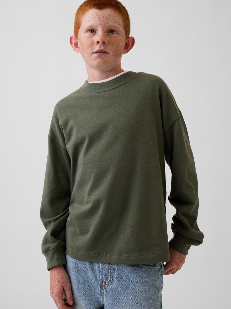 Image number 1 showing, Kids Heavyweight Oversized T-Shirt