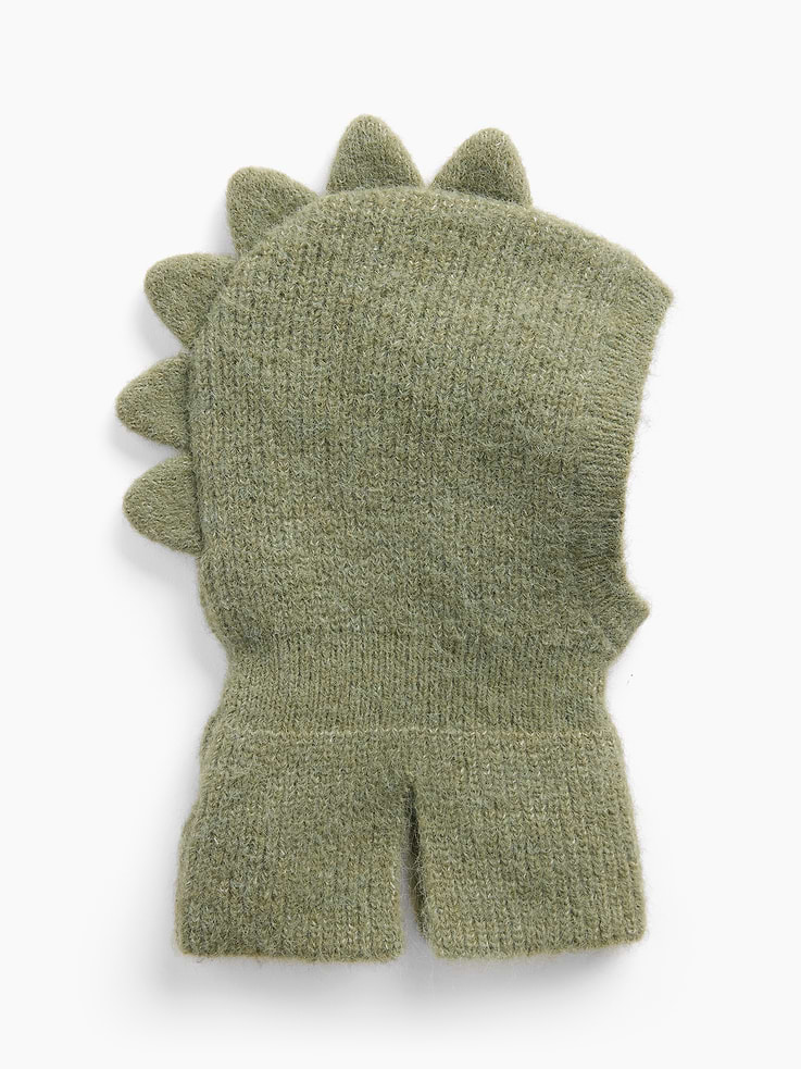 L'image numéro 1 présente Passe-montagne de dinosaure en tricot pour Bébé et Tout-petit