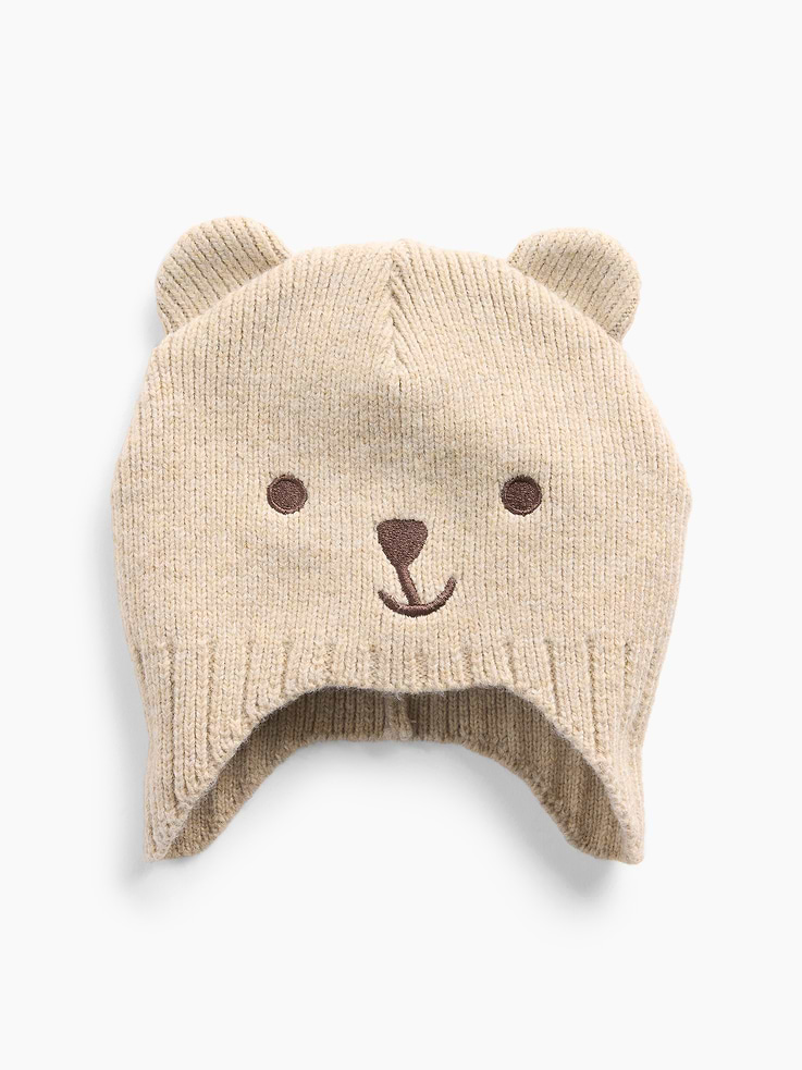 L'image numéro 1 présente Chapeau en tricot ourson Brannan pour Bébé et Tout-petit