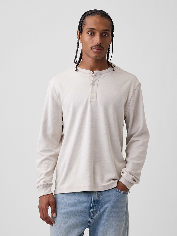 Relaxed Henley T-Shirt