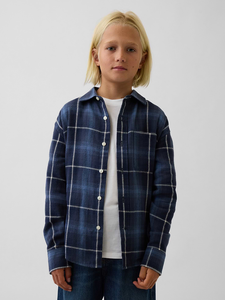 L'image numéro 1 présente Chemise décontractée en flanelle