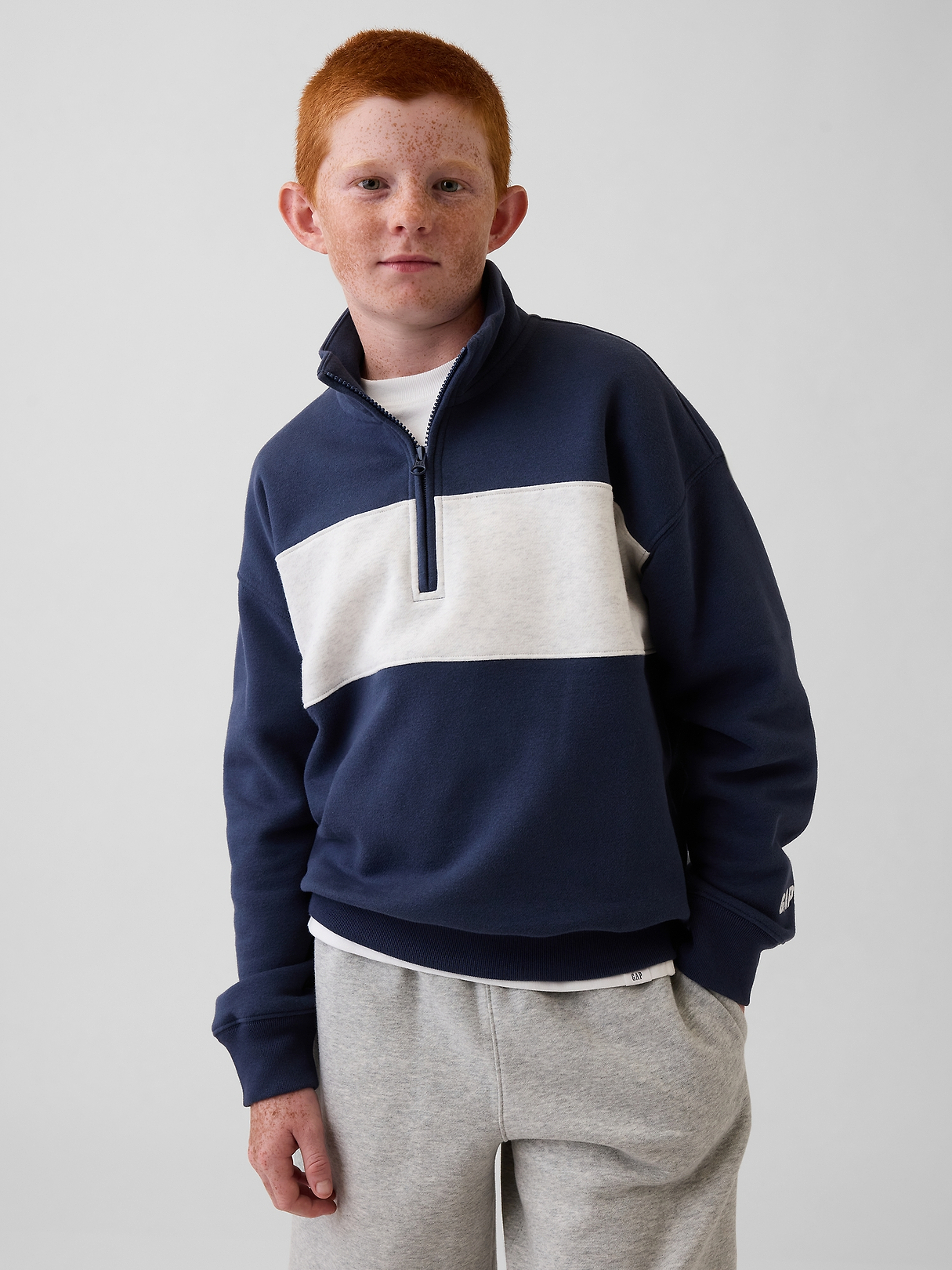 Kids VintageSoft Quarter-Zip Pullover | Gap