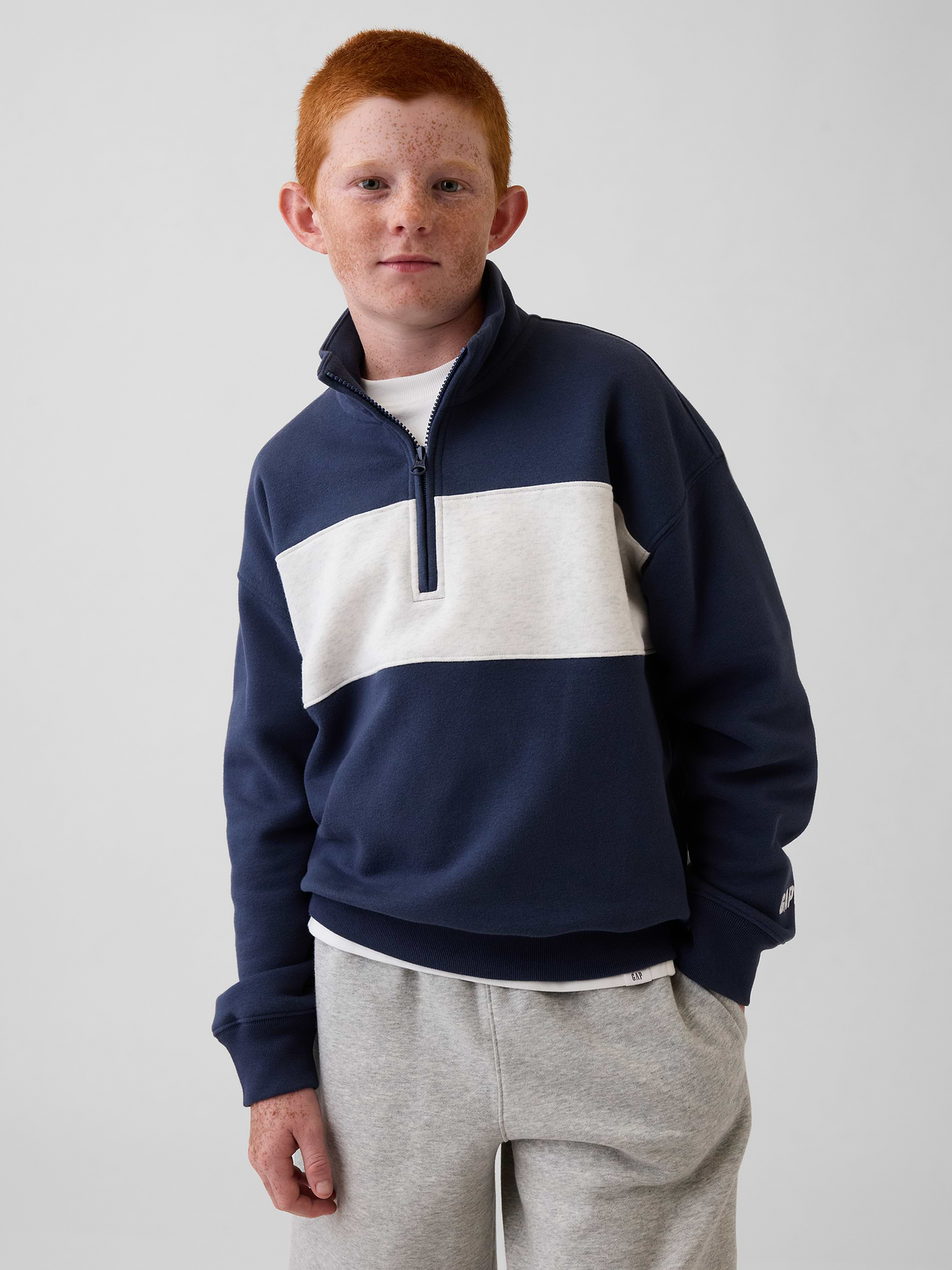 Kids VintageSoft Quarter-Zip Pullover | Gap