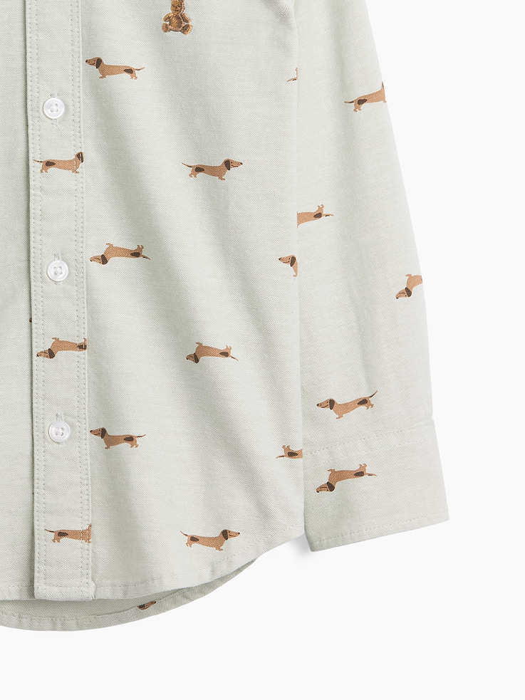 Image number 2 showing, babyGap Print Oxford Shirt