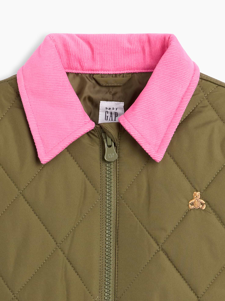 Image number 2 showing, babyGap Brannan Bear Quilted Barn Jacket
