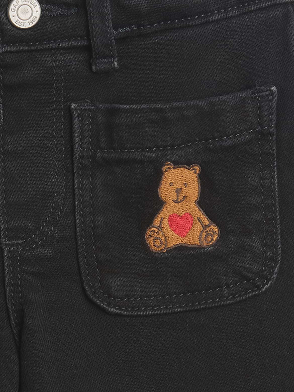 babyGap Embroidered Wide-Leg Jeans
