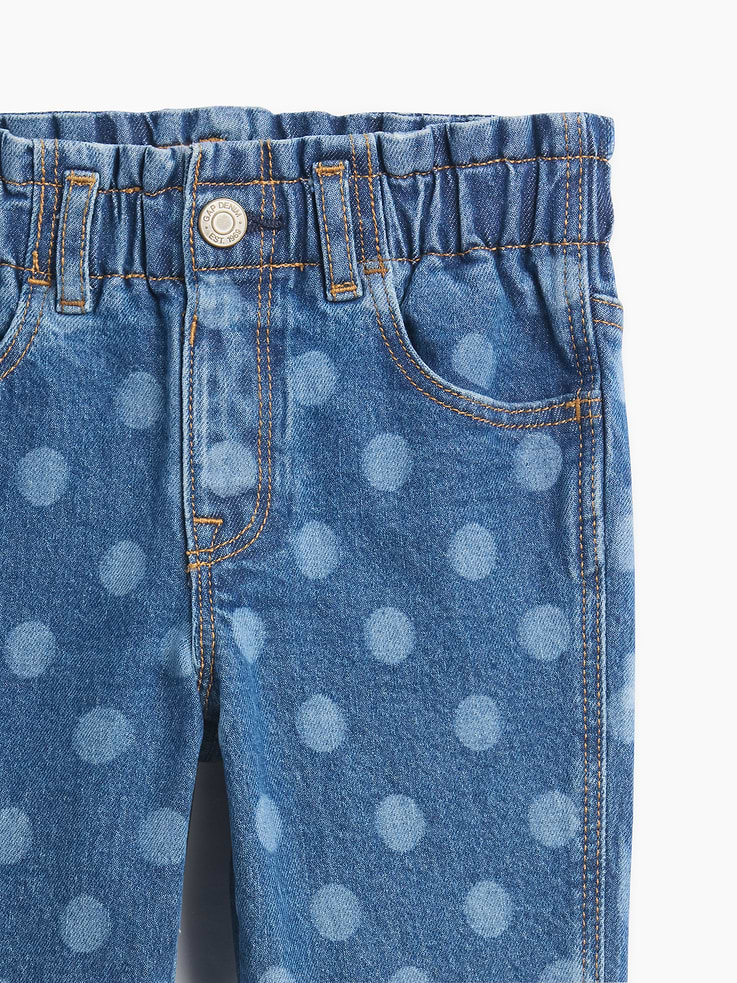 Image number 2 showing, babyGap Print Paperbag Mom Jeans