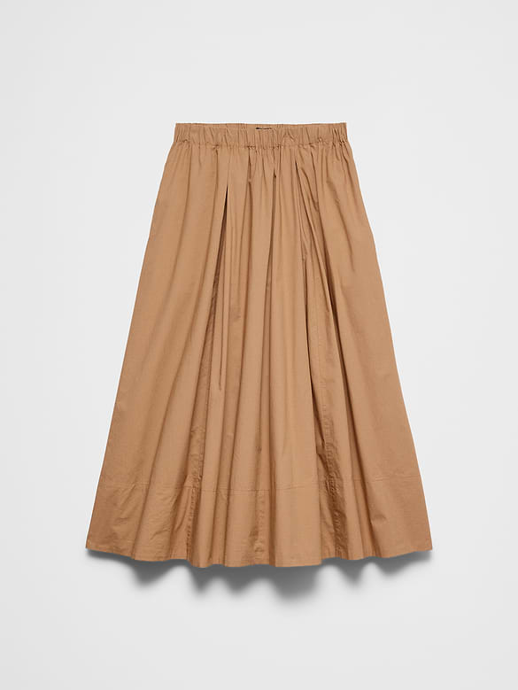 Poplin Maxi Skirt