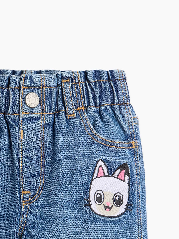 Image 2 of 3, babyGap Gabby's Dollhouse Paperbag Mom Jeans