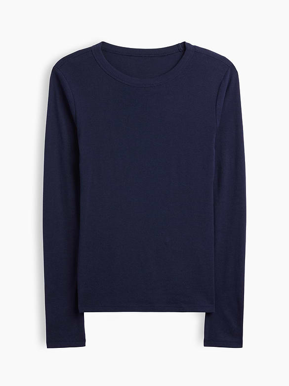 Modern Ribbed Crewneck T-Shirt