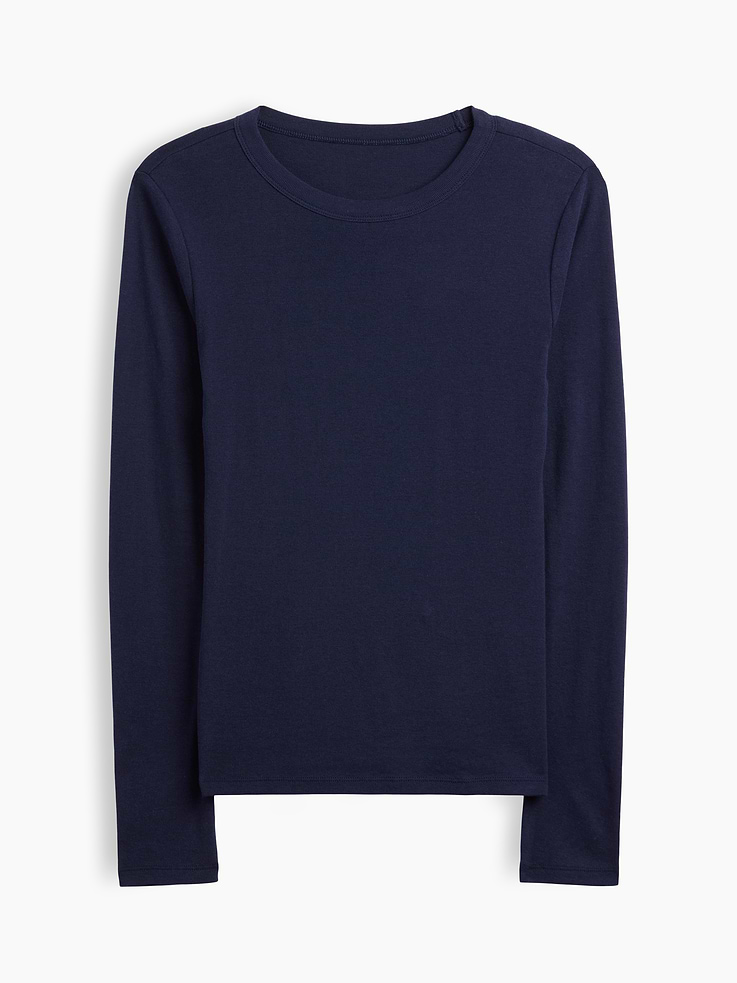 Image 5 of 5, Modern Ribbed Crewneck T-Shirt
