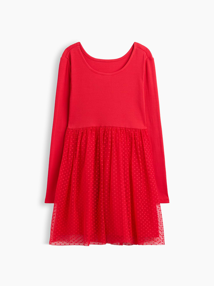 Image 3 of 3, Kids Ribbed Dress