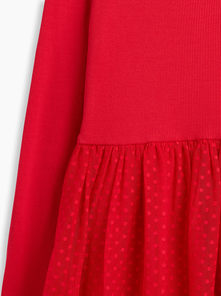 Image 2 of 3, Kids Ribbed Dress