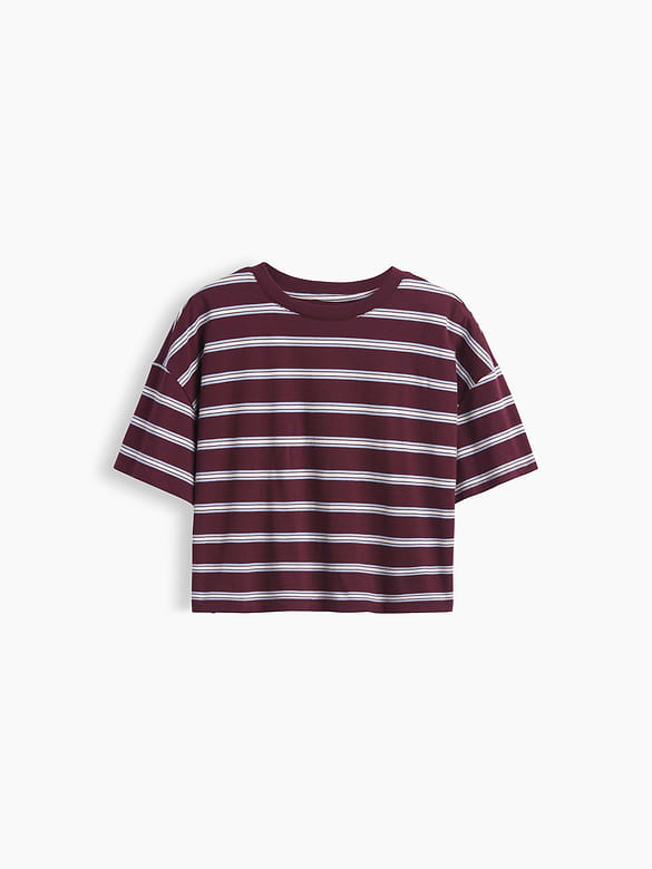 Kids Oversized Boxy Stripe T-Shirt