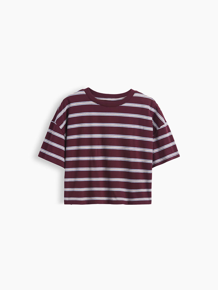 Image number 2 showing, Kids Oversized Boxy Stripe T-Shirt