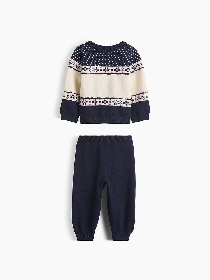 Image 2 of 3, Baby Brannan Bear Fair Isle Sweater Set