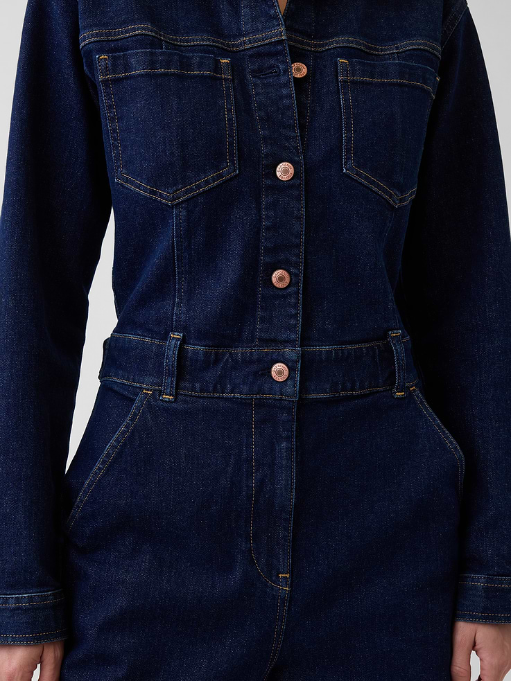 Image number 5 showing, Denim Stride Wide-Leg Jumpsuit