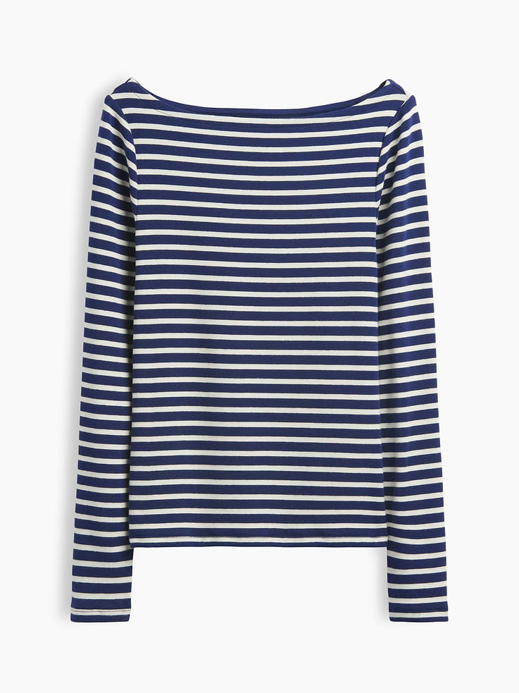 Image number 4 showing, Modern Boatneck T-Shirt
