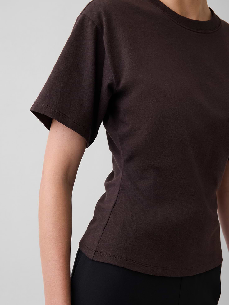 Image number 4 showing, Knit Fitted-Waist T-Shirt