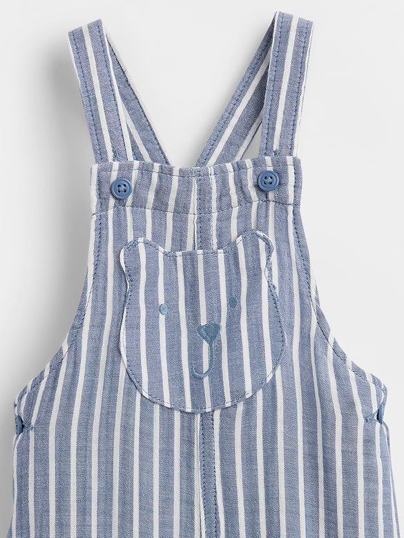 Baby Cotton-Gauze Brannan Bear Overalls